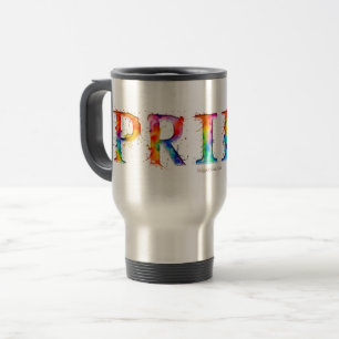 SlipperyJoe's kleurrijke creatieve Pride-thema tek Reisbeker