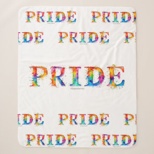 SlipperyJoe's kleurrijke creatieve Pride-thema tek Sherpa Deken