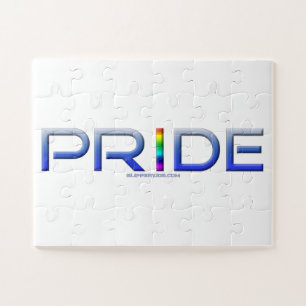 SlipperyJoe's kleurrijke Pride woord vet metallic  Legpuzzel