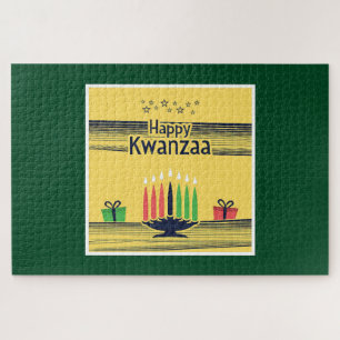 SlipperyJoe's Kwanzaa warme vierende toon traditie Legpuzzel