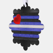 SlipperyJoe's lederen trots vlag zwart koninklijk Ornament Kaart (Links)