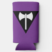 SlipperyJoe's Lesbian Pride vlag Labrys ax triangl (Achterkant)