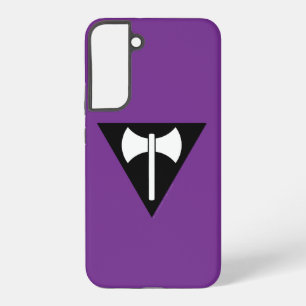 SlipperyJoe's Lesbische Pride vlag Labrys ax drieh Samsung Galaxy Hoesje