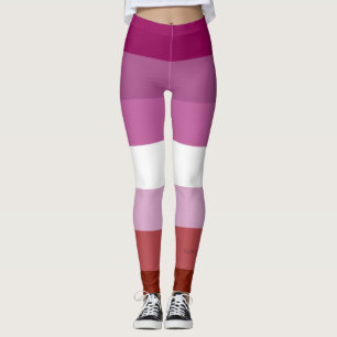 SlipperyJoe's lesbische trotsvlag vrouwelijke geme Leggings