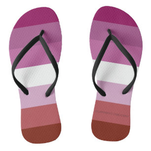 SlipperyJoe's lesbische trotsvlag vrouwelijke geme Teenslippers