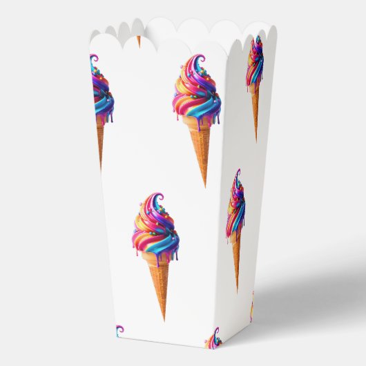 SlipperyJoe's levendige ijskegel food classic Bedankdoosjes (Voorkant)