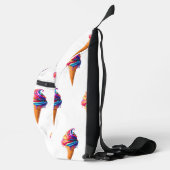 SlipperyJoe's levendige ijskegel food classic Sling Bag (Rechts)