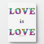 SlipperyJoe's liefde is liefde spuitverf gay pride Fotoplaat (voorkant)