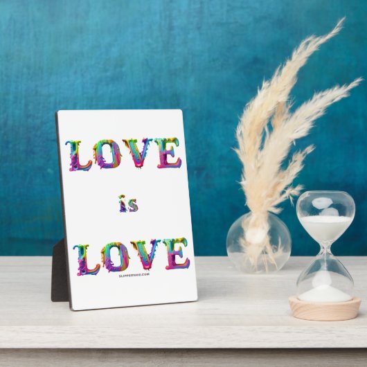 SlipperyJoe's liefde is liefde spuitverf gay pride Fotoplaat (Zijkant)