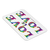 SlipperyJoe's liefde is liefde spuitverf gay pride Magneet (Rechterzijde)