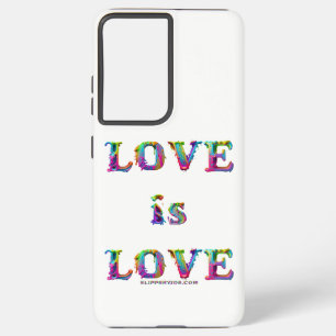 SlipperyJoe's liefde is liefde spuitverf gay pride Samsung Galaxy Hoesje