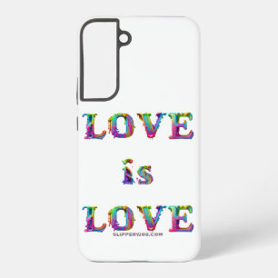 SlipperyJoe's liefde is liefde spuitverf gay pride Samsung Galaxy Hoesje