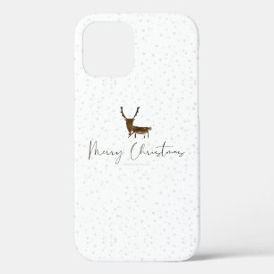 SlipperyJoe's lijnkunst silhouet rendier minimaal iPhone 12 Pro Hoesje