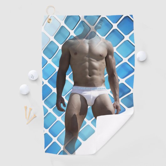 SlipperyJoe's Man ondergoed 6-pak borstkas mannetj Golfhanddoek (Insitu)