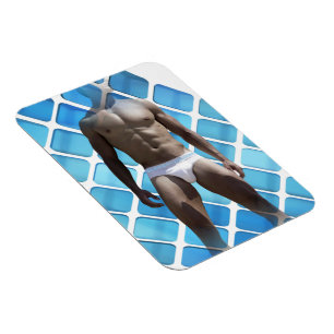 SlipperyJoe's Man ondergoed 6-pak borstkas mannetj Magneet