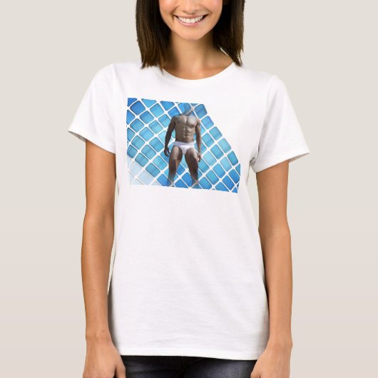 SlipperyJoe's Man ondergoed 6-pak borstkas mannetj T-shirt (Voorkant)