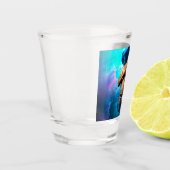 SlipperyJoe's Man ondergoed piek paars blauw Shot Glas (Links)