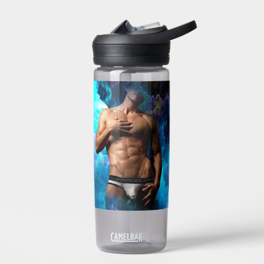 SlipperyJoe's Man ondergoed piek paars blauw Waterfles (Links)