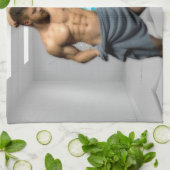 SlipperyJoe's Man serviette brisée mur de brique b (Plié)