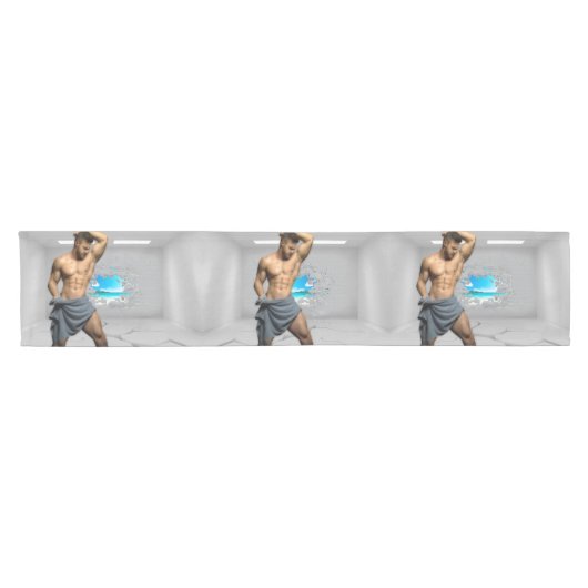 SlipperyJoe's Man serviette brisée mur de brique b (Horizontal)