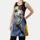 SlipperyJoe's Man steamy shirtloze borstrokken Schort (Insitu)