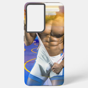 SlipperyJoe's Man, zes-pak worstelgymzaal b Samsung Galaxy Hoesje