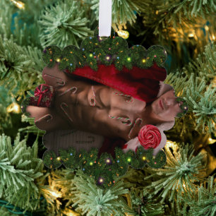 SlipperyJoe's mannelijke borst zes-pack buik bloot Ornament Kaart