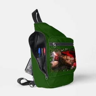 SlipperyJoe's mannelijke borst zes-pack buik bloot Sling Bag