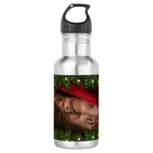 SlipperyJoe's mannelijke borst zes-pack buik bloot Waterfles