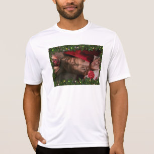 SlipperyJoe's mannelijke borstkas six pack buik bl T-shirt