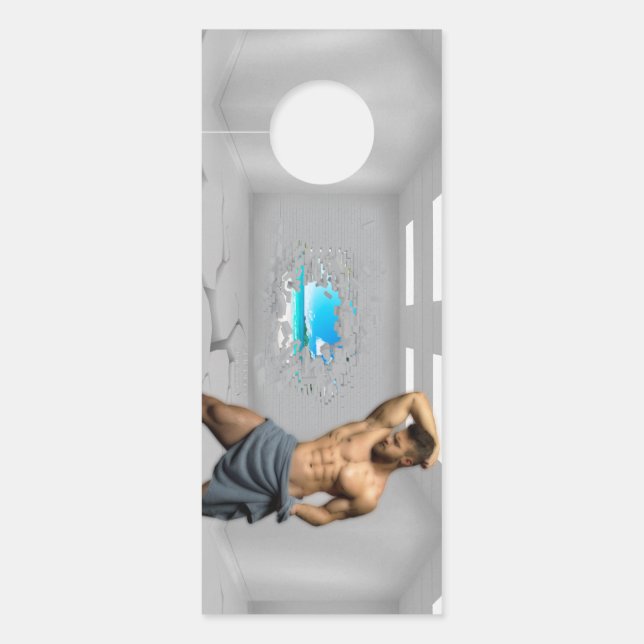 SlipperyJoe's Mannen handdoek gebroken witte bakst (Voorkant)