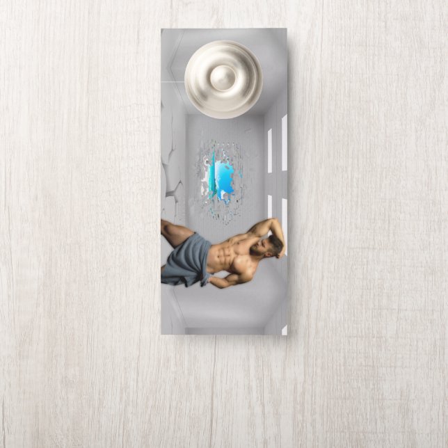 SlipperyJoe's Mannen handdoek gebroken witte bakst (Op knop)