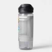 SlipperyJoe's Mannen handdoek gebroken witte bakst Waterfles (Achterkant)