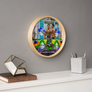 SlipperyJoe's Mardi Gras Mannen paarse gouden groe