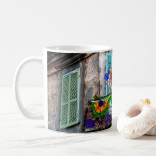 SlipperyJoe's Mardi Gras maskers kralen decoraties Koffiemok