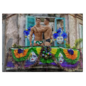 SlipperyJoe's Mardi Gras maskers kralen decoraties Snijplank (Voorkant)