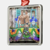 SlipperyJoe's Mardi Gras masques perles décoration (Gauche)