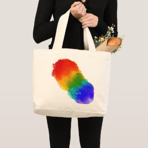 SlipperyJoe's moderne trots spat energie en kleur Grote Tote Bag