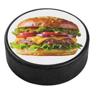 SlipperyJoe's mondwaterende cheeseburger knapperig Hockey Puck