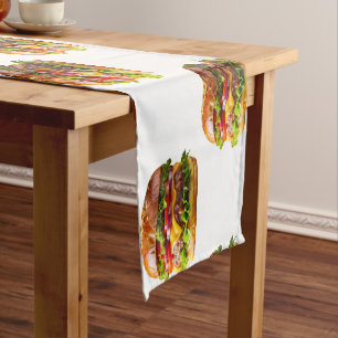 SlipperyJoe's mondwaterende cheeseburger knapperig Korte Tafelloper