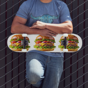 SlipperyJoe's mondwaterende cheeseburger knapperig Skateboard