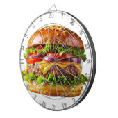 SlipperyJoe's mouthwatering cheeseburger crispy ba Dartbord (Voorkant Rechts)