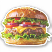 SlipperyJoe's mouthwatering cheeseburger crispy ba Sticker (Voorkant)