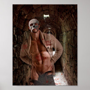 SlipperyJoe's musculair spooksteentunnel Halowee Poster