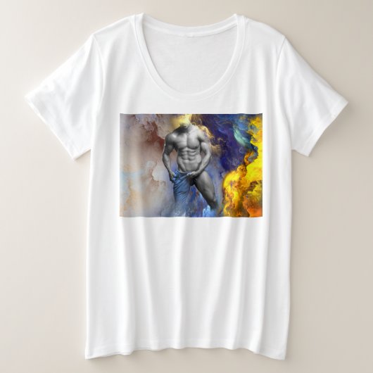 SlipperyJoe's musculaire physique chemise vapeur (Design devant)