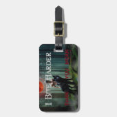 SlipperyJoe's mystieke Halloween-stijl sfeer Bagagelabel (Voorkant verticaal)