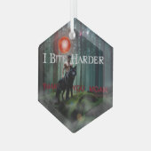 SlipperyJoe's mystieke Halloween-stijl sfeer Glas Ornament (Voorkant links)