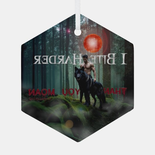 SlipperyJoe's mystieke Halloween-stijl sfeer Glas Ornament (Achterkant)