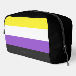 SlipperyJoe's Non-binaire Pride-vlag geel wit paar Toilettasje