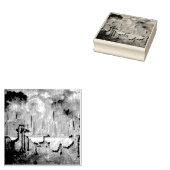 SlipperyJoe's NYC wolkenkrabbers gebouwen kunstwer Rubberstempel (Gestempeld)